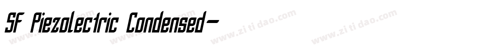 SF Piezolectric Condensed字体转换